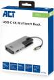 ACT USB-C 4K Multiport Dock met HDMI, USB-A, LAN, USB-C 60W